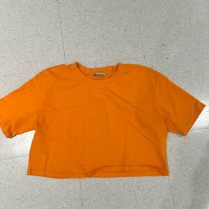 Orange Cropped Tee